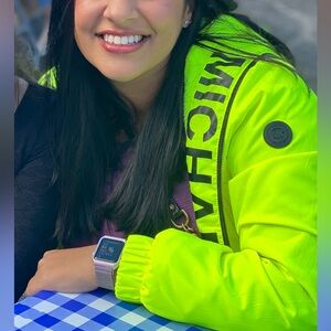 Michael Kors Vibrant Yellow Windbreaker